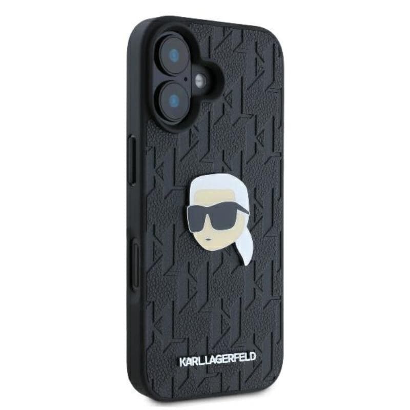 Karl Lagerfeld Monogram Karl Head Pin - Case for iPhone 16 (black) - 12