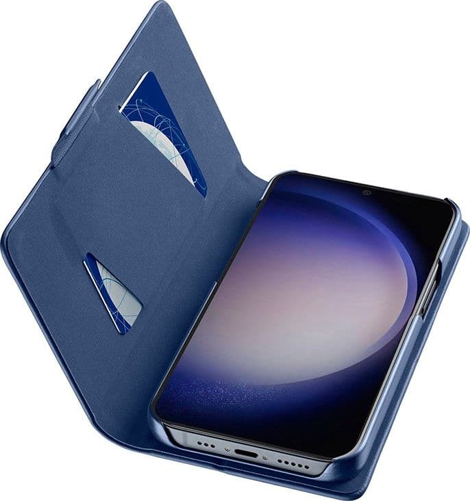 Cellularline Book Case - Case Samsung Galaxy S24 (Navy Blue) - 5