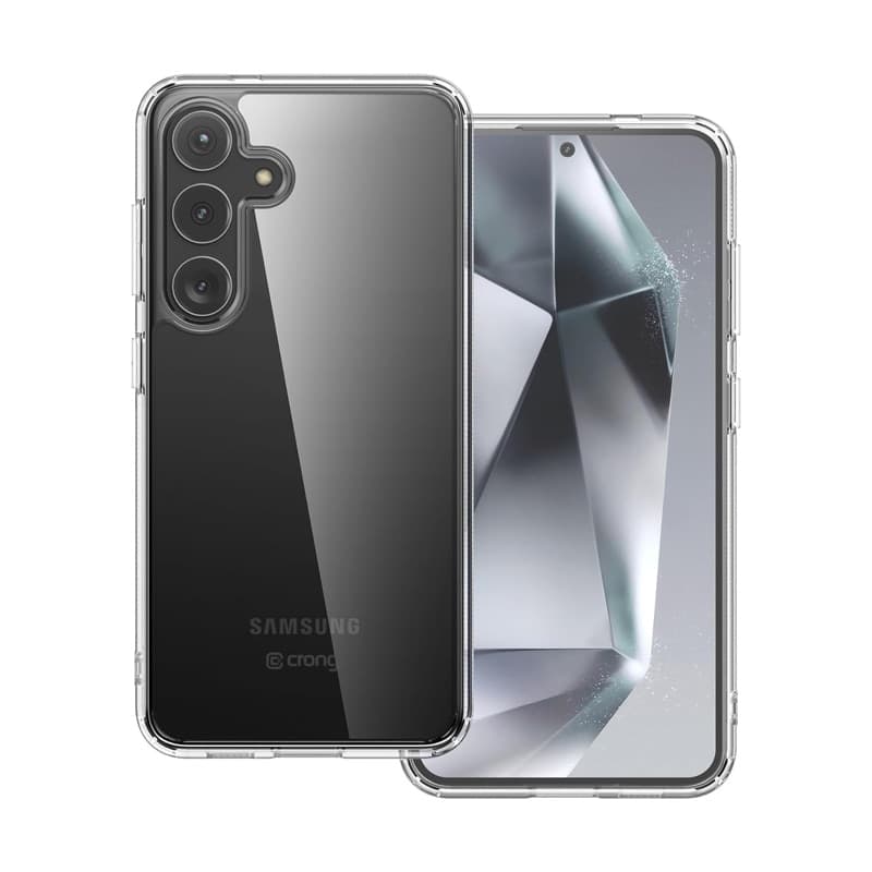 Crong Crystal Shield Cover - Custodia per Samsung Galaxy S24+ (Trasparente) - 3