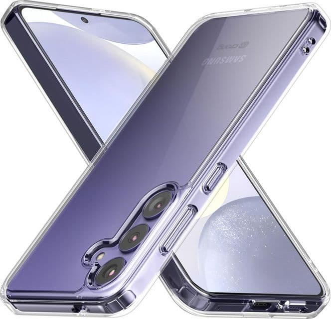 Crong Crystal Shield Cover - Custodia per Samsung Galaxy S24+ (Trasparente) - 6