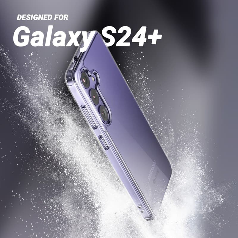 Crong Crystal Shield Cover - Custodia per Samsung Galaxy S24+ (Trasparente) - 10