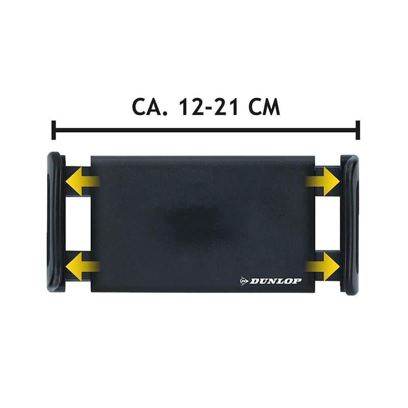 Dunlop - Car headrest holder for smartphone / tablet 12-21 cm - 12