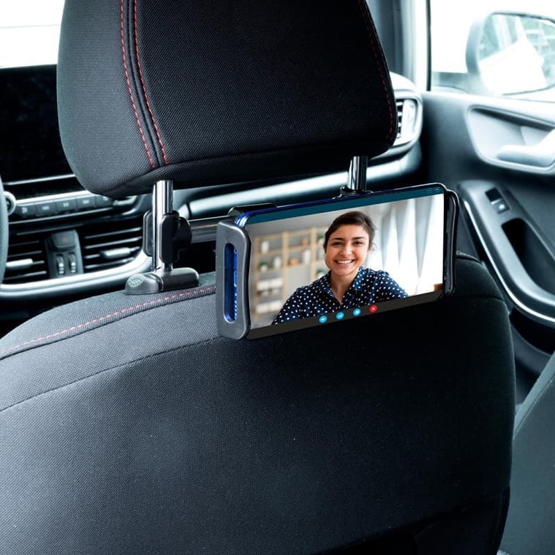 Dunlop - Car headrest holder for smartphone / tablet 12-21 cm - 8