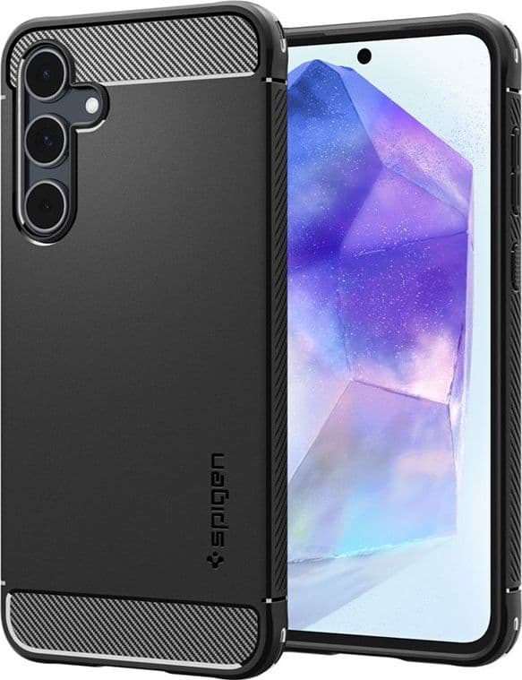 Spigen Rugged Armor - Case for Samsung Galaxy A55 5G (Matte Black) - 11
