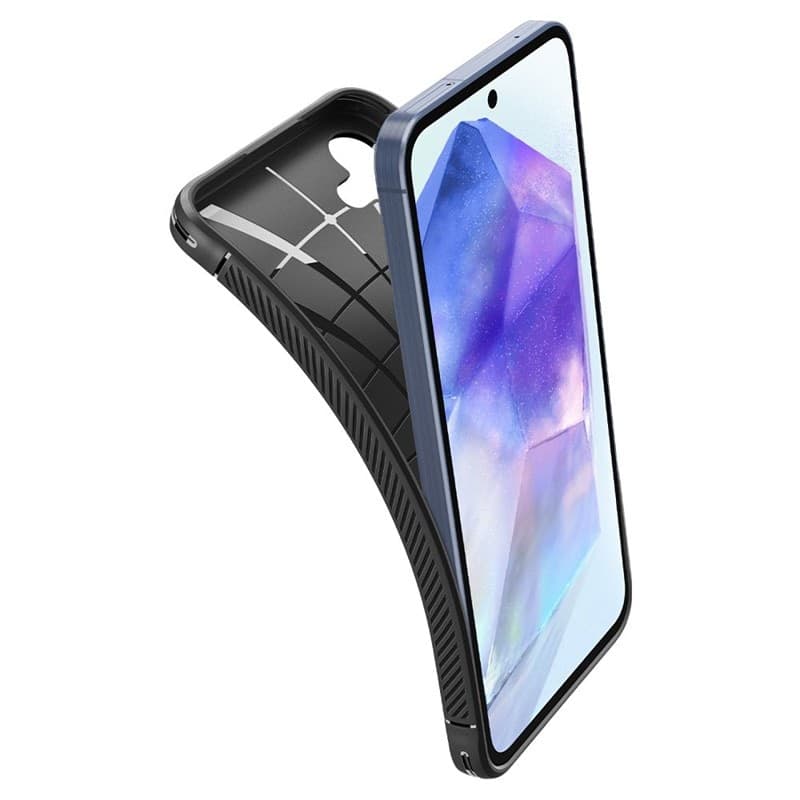 Spigen Rugged Armor - Case for Samsung Galaxy A55 5G (Matte Black) - 17