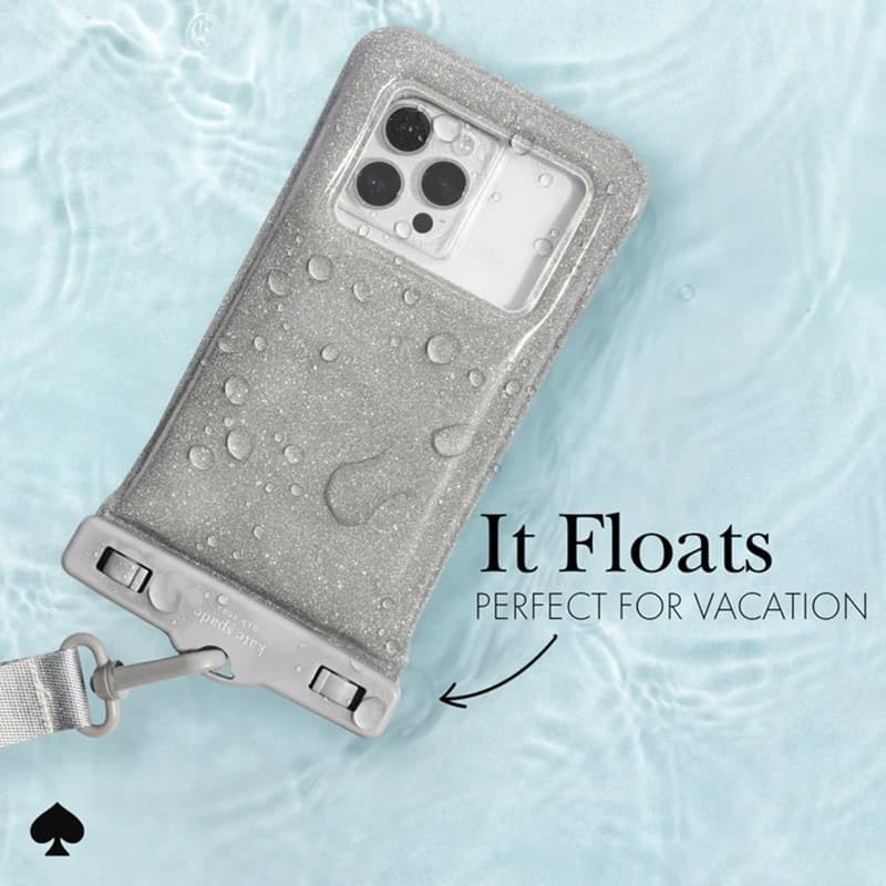 Kate Spade New York Waterproof Floating Pouch - Waterproof case for smartphones up to 6.7" (That Sparkle) - 18