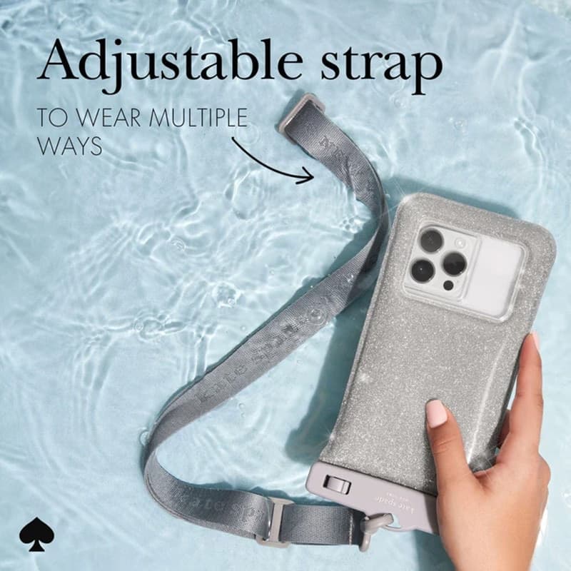 Kate Spade New York Waterproof Floating Pouch - Waterproof case for smartphones up to 6.7" (That Sparkle) - 10