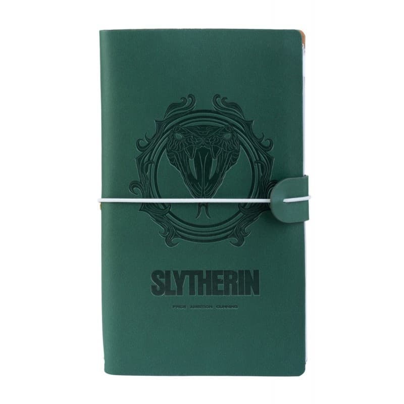 Harry Potter - Quaderno da viaggio in pelle Serpeverde 12x19,6 cm (verde) - 8