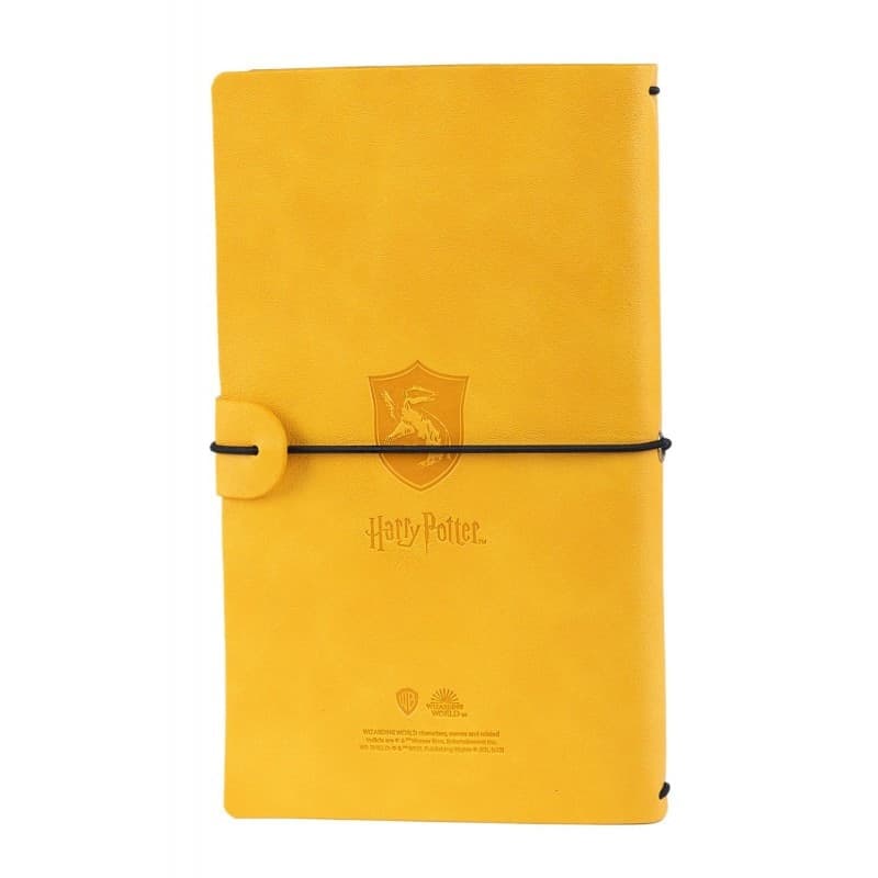 Harry Potter - Taccuino da viaggio in pelle Tassorosso 12x19,6 cm (Giallo) - 2