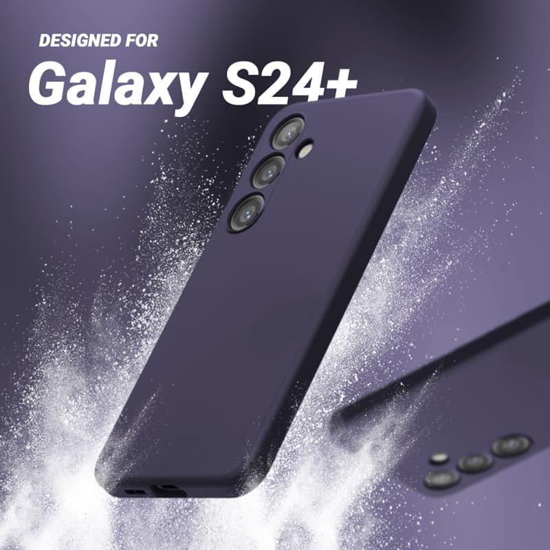 Crong Color Cover - Custodia per Samsung Galaxy S24+ (Viola) - 5