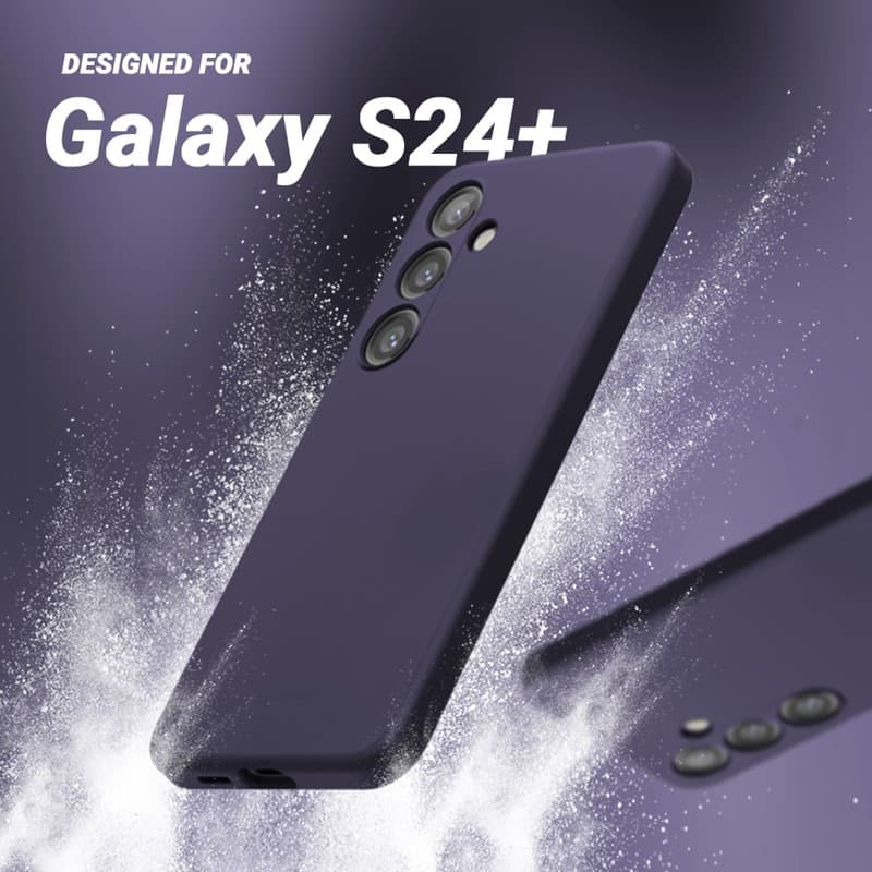 Crong Color Cover - Custodia per Samsung Galaxy S24+ (Viola) - 10