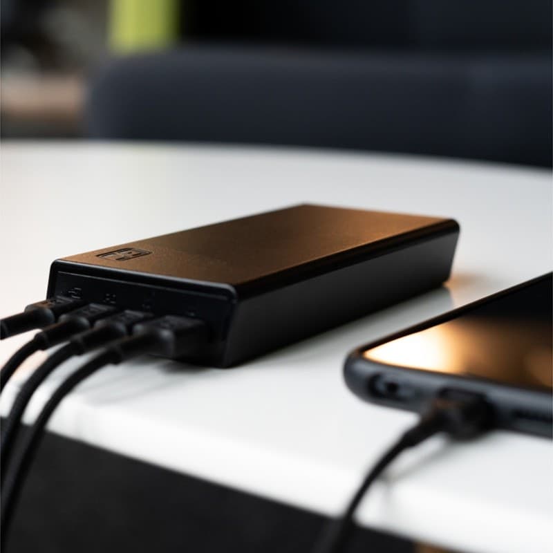 Green Cell PowerPlay20s - Power Bank 20000 mAh with USB-A QuickCharge 3.0 and 2x USB-C Power Delivery 22.5W (black) - 19