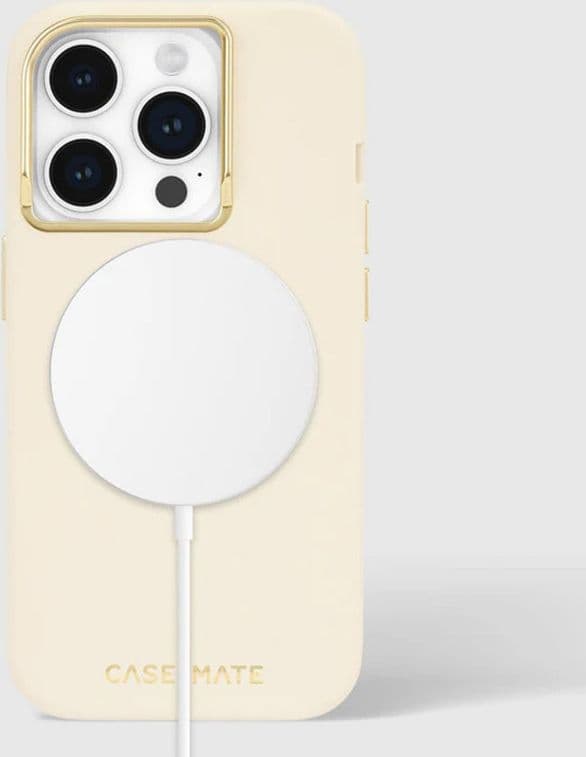 Case-Mate Silicone MagSafe - Case iPhone 15 Pro (Beige) - 2