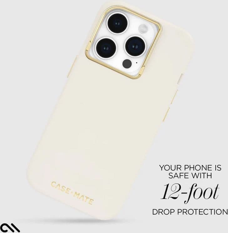 Case-Mate Silicone MagSafe - Case iPhone 15 Pro (Beige) - 13