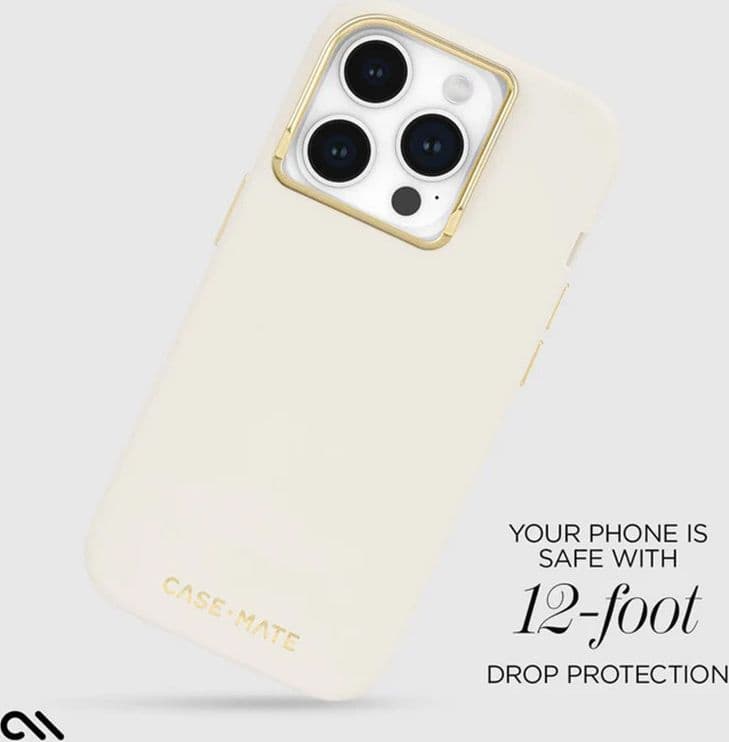 Case-Mate Silicone MagSafe - Case iPhone 15 Pro (Beige) - 5
