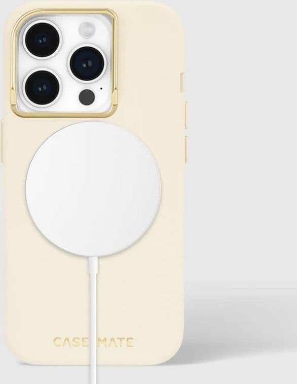 Case-Mate Silicone MagSafe - Case iPhone 15 Pro (Beige) - 10