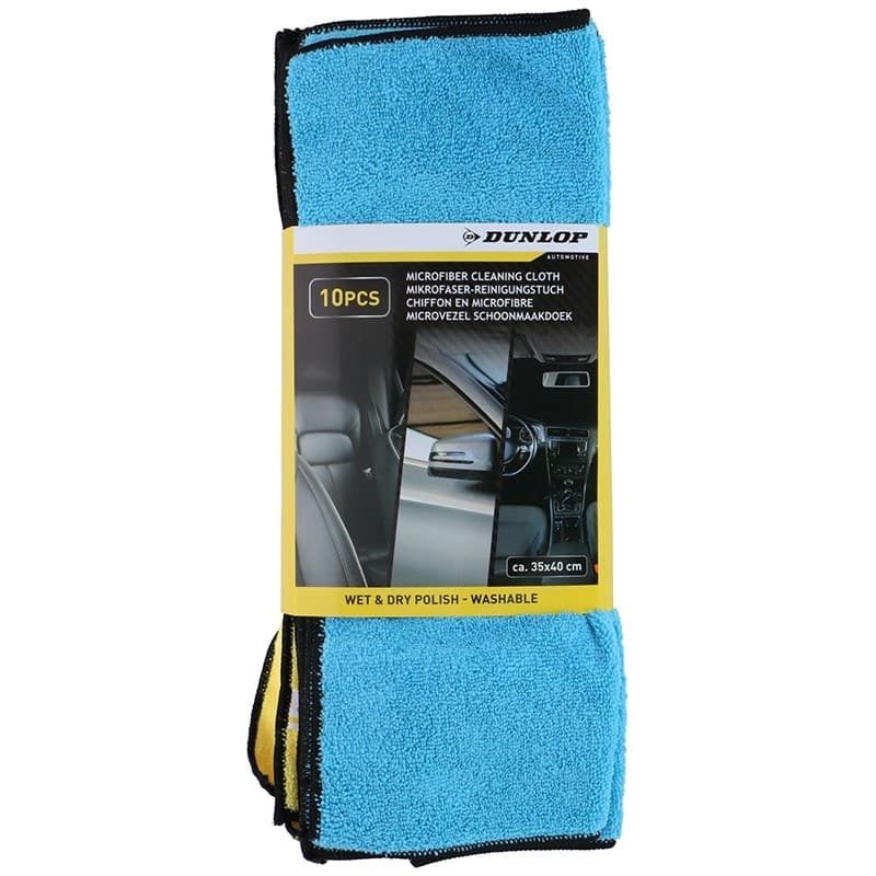 Dunlop - Universal microfibre car cloths 35x40 cm 10 pcs. - 6