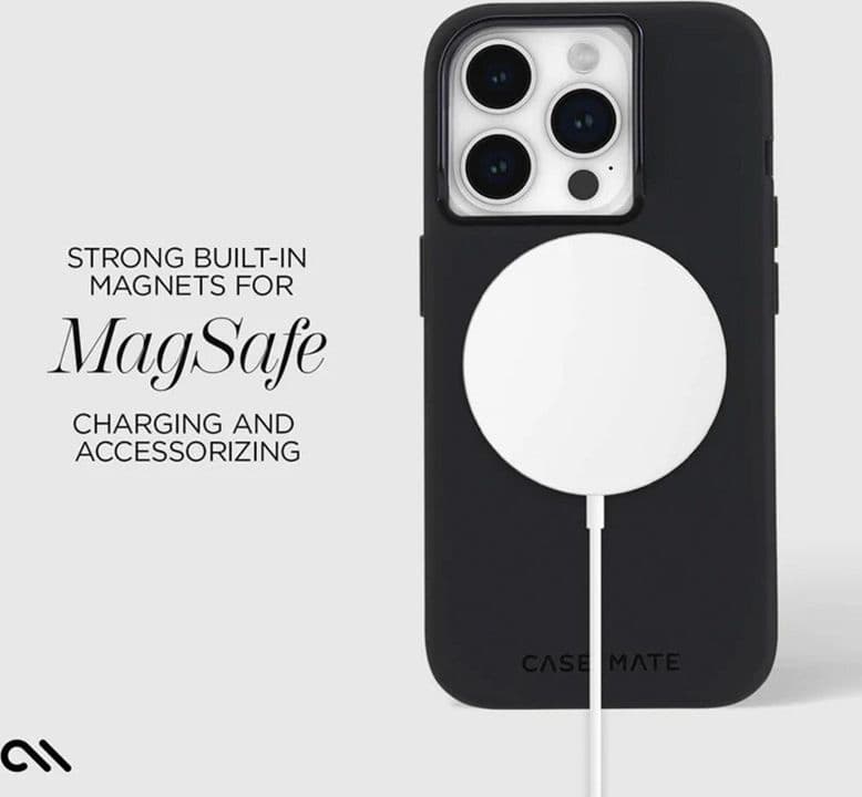 Case-Mate Silicone MagSafe - Case iPhone 15 Pro (Black) - 11
