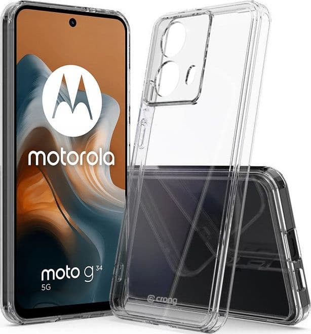 Crong Crystal Shield Cover - Custodia per Motorola Moto G34 (trasparente) - 3