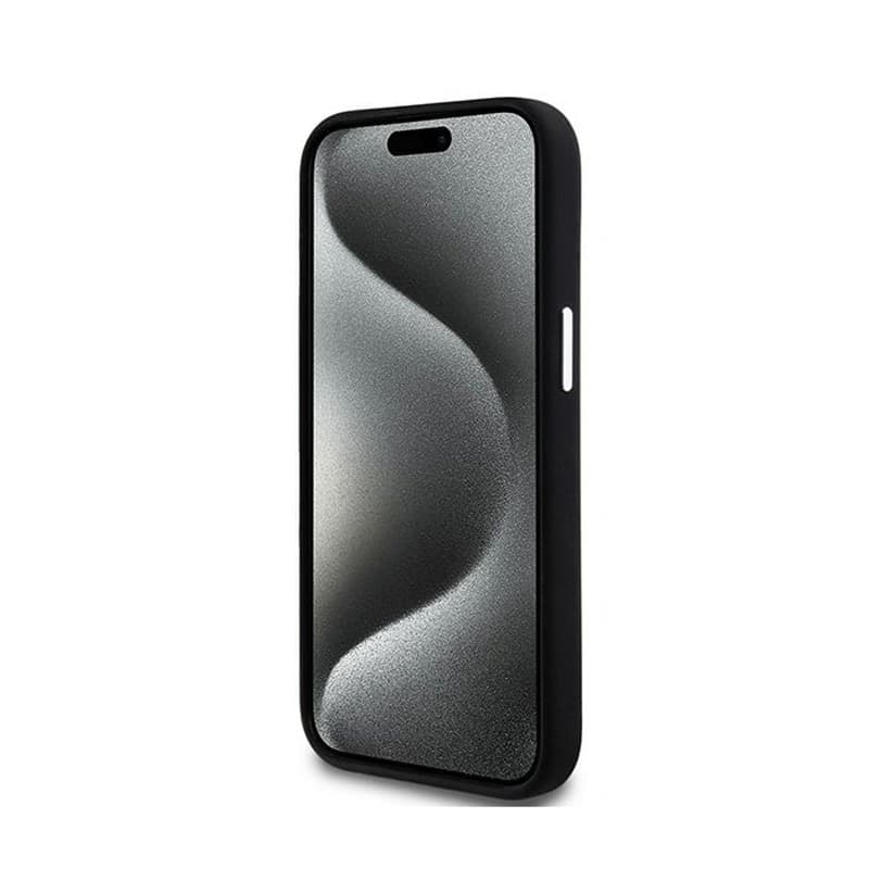 DKNY Liquid Silicone Small Metal Logo MagSafe - Case for iPhone 15 Plus / 14 Plus (black) - 5