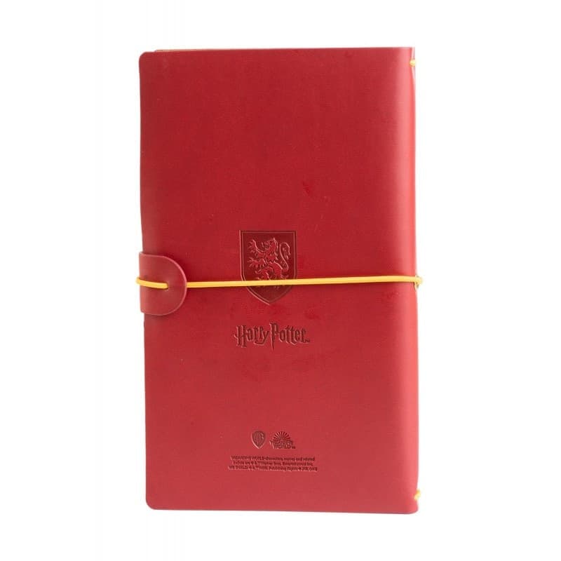 Harry Potter - Quaderno da viaggio in pelle Grifondoro 12x19,6 cm (rosso) - 2