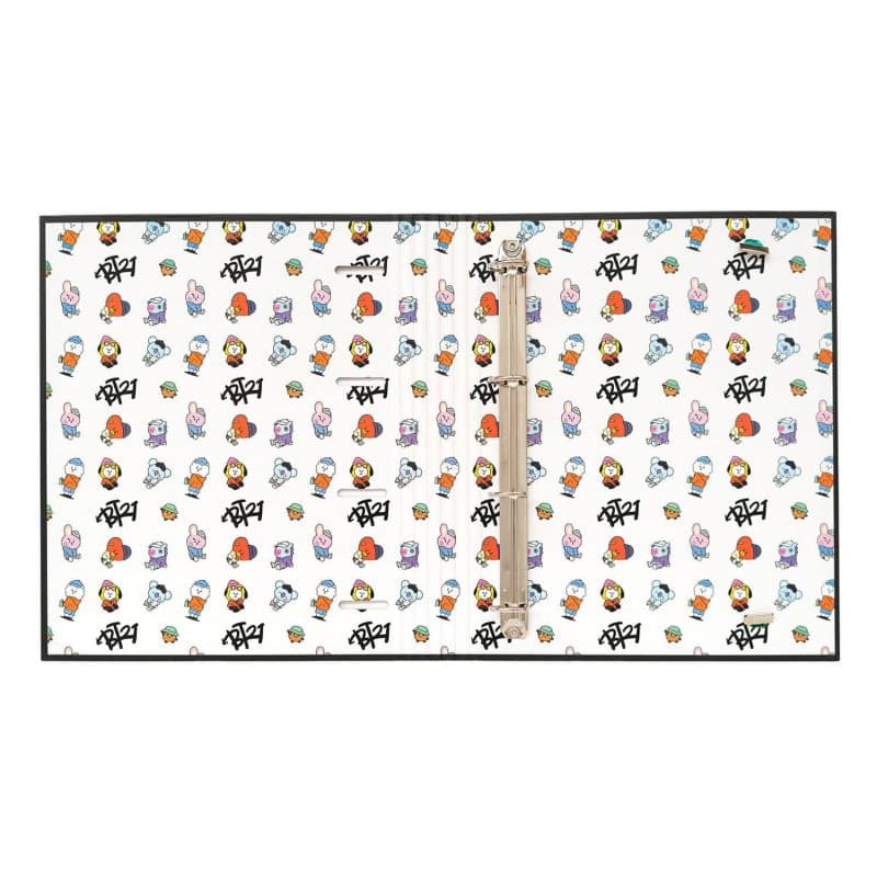 BT21 - Street Mood collection A4 binder with sheets (4 rings, rubber band) - 3