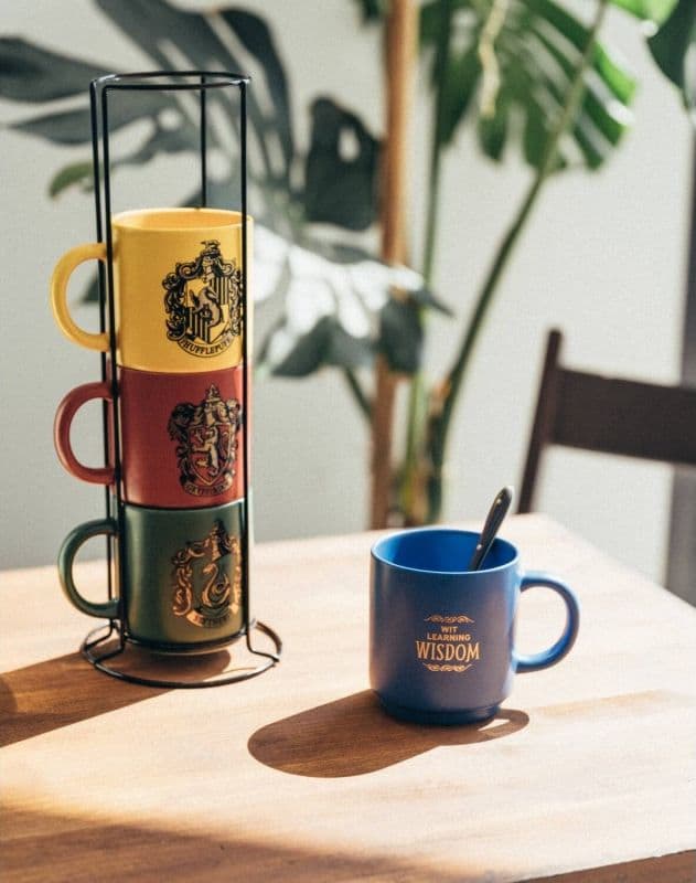 Harry Potter - Set di 4 tazze in ceramica con supporto 300 ml Case di Hogwarts - 8