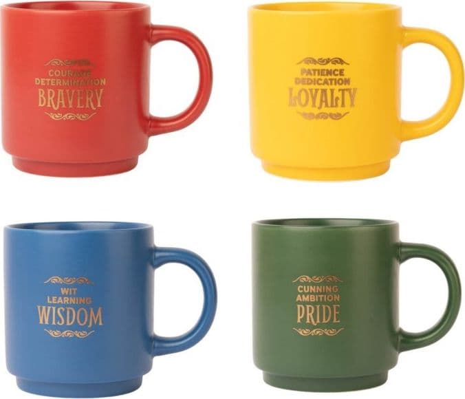 Harry Potter - Set di 4 tazze in ceramica con supporto 300 ml Case di Hogwarts - 10