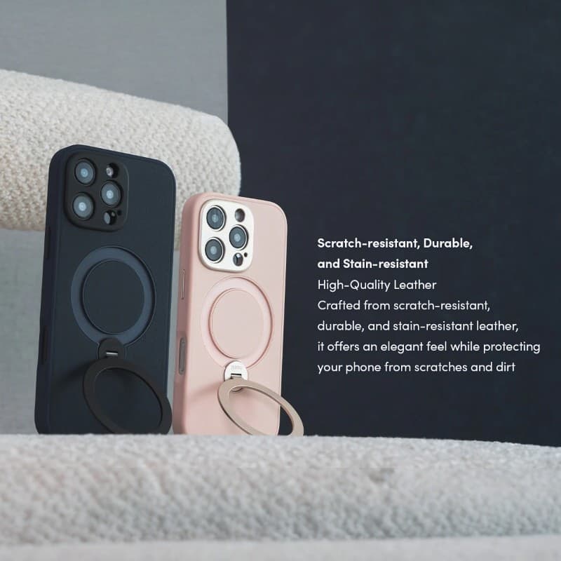 Moshi Kameleon MagSafe - Case for iPhone 16 Pro Max with Stand Function (Shell Pink) - 14