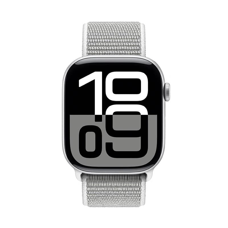 Cinturino sportivo Crong in nylon per Apple Watch 38/40/41/42 mm (grigio argento) - 2