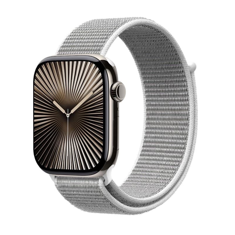 Cinturino sportivo Crong in nylon per Apple Watch 38/40/41/42 mm (grigio argento) - 14