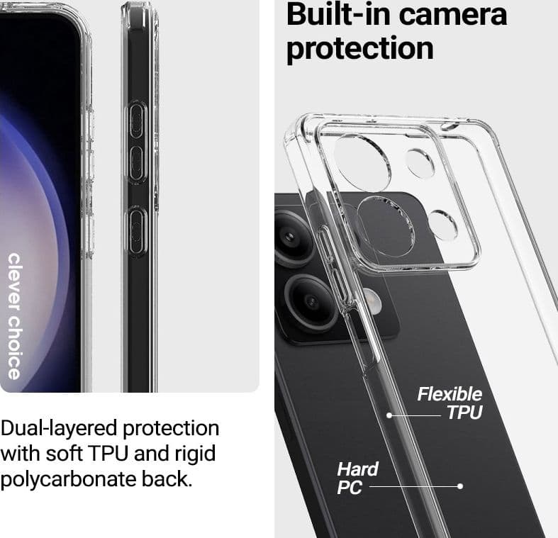 Crong Crystal Shield Cover - Custodia per Xiaomi 13 Lite (trasparente) - 4