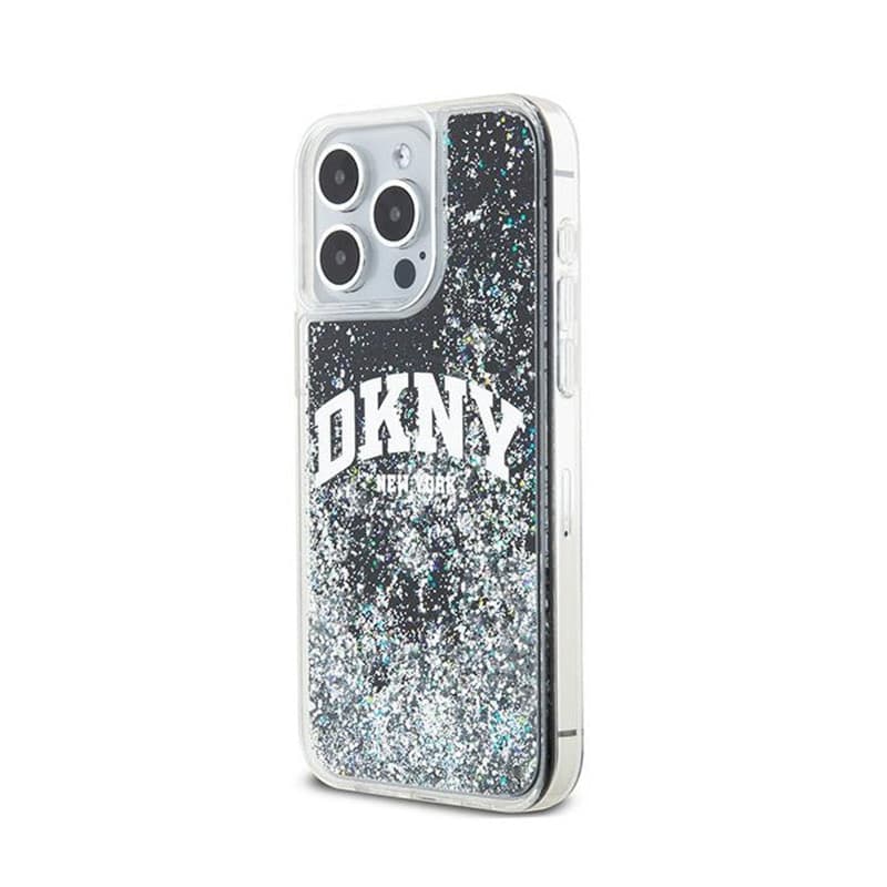 DKNY Liquid Glitter Big Logo - Case for iPhone 14 Pro Max (black) - 2