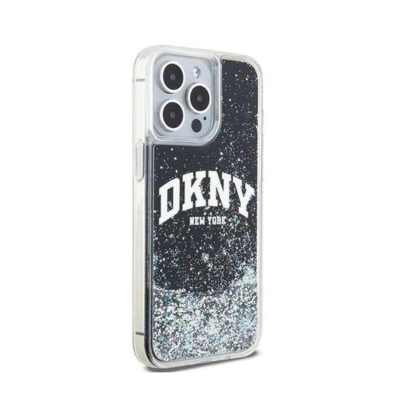 DKNY Liquid Glitter Big Logo - Case for iPhone 14 Pro Max (black) - 4