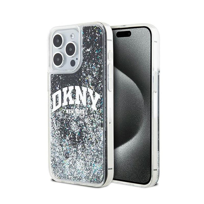 DKNY Liquid Glitter Big Logo - Case for iPhone 14 Pro Max (black) - 9
