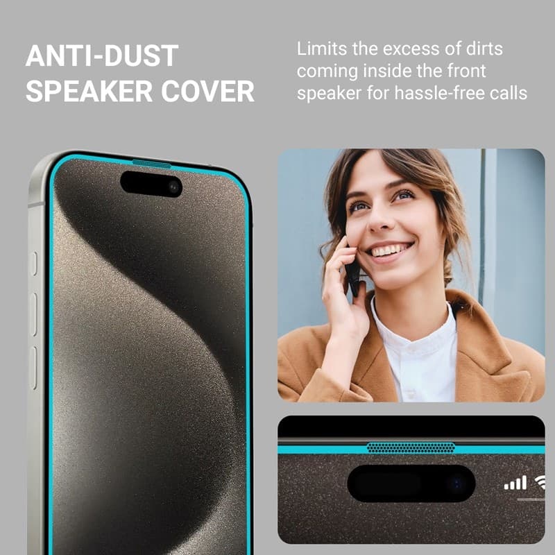 Crong EasyShield 2-Pack - Vetro temperato per iPhone 16 Plus / iPhone 15 Plus (2 pezzi) - 14