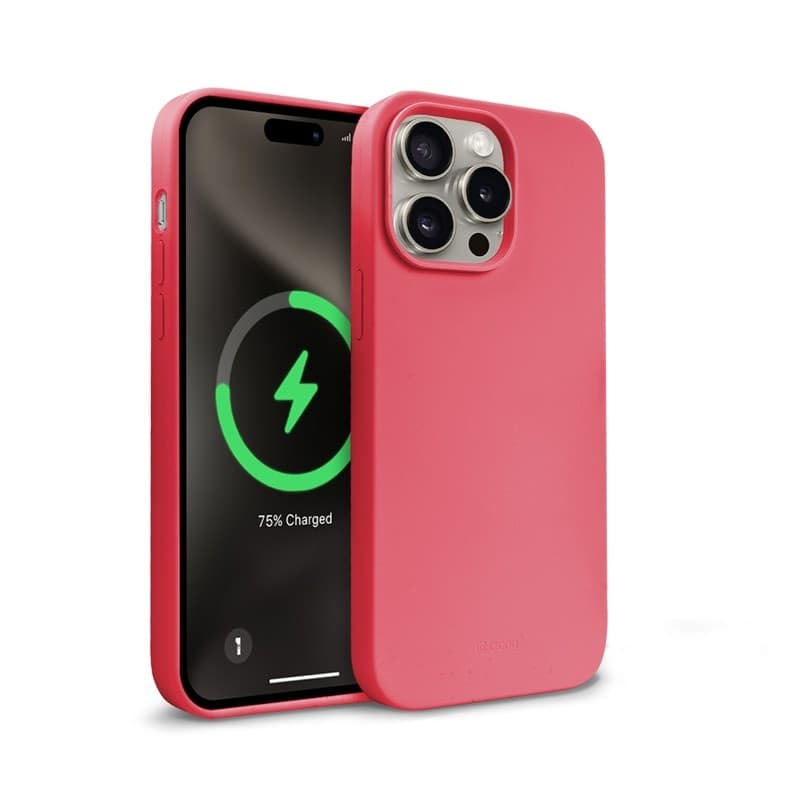 Crong Color Cover Magnetic - Custodia MagSafe per iPhone 15 Pro Max (Rosa) - 14