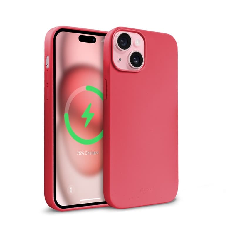 Crong Color Cover Magnetic - Custodia MagSafe per iPhone 15 (Rosa) - 6