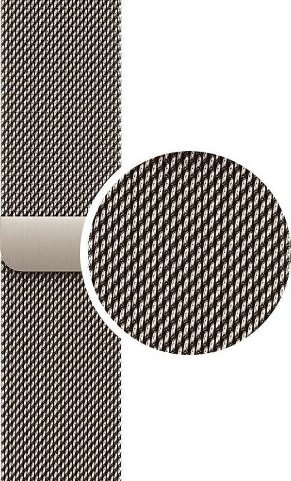 Crong Milano Steel – Cinturino in acciaio inossidabile per Apple Watch 44/45/46/49mm (Champagne) - 13
