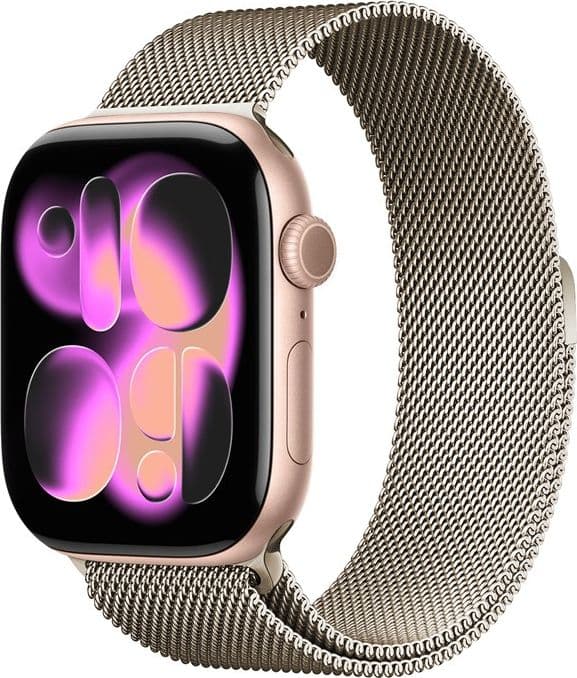 Crong Milano Steel – Cinturino in acciaio inossidabile per Apple Watch 44/45/46/49mm (Champagne) - 15