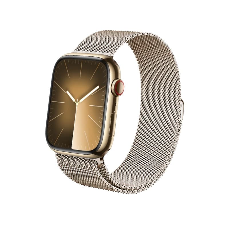 Crong Milano Steel – Cinturino in acciaio inossidabile per Apple Watch 44/45/46/49 mm (Champagne) - 5