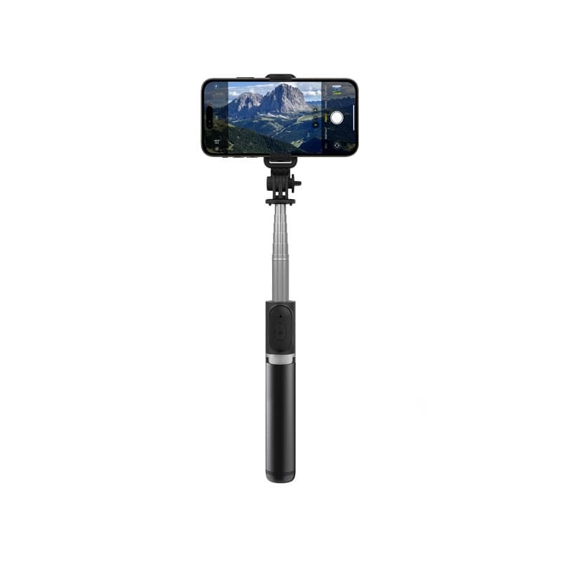 Crong SelfieGo Lite – Treppiede compatto per selfie con Bluetooth (nero) - 5