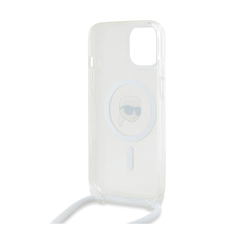 Karl Lagerfeld Crossbody IML Karl Head MagSafe - iPhone 15 / 14 / 13 Case (Transparent) - 6