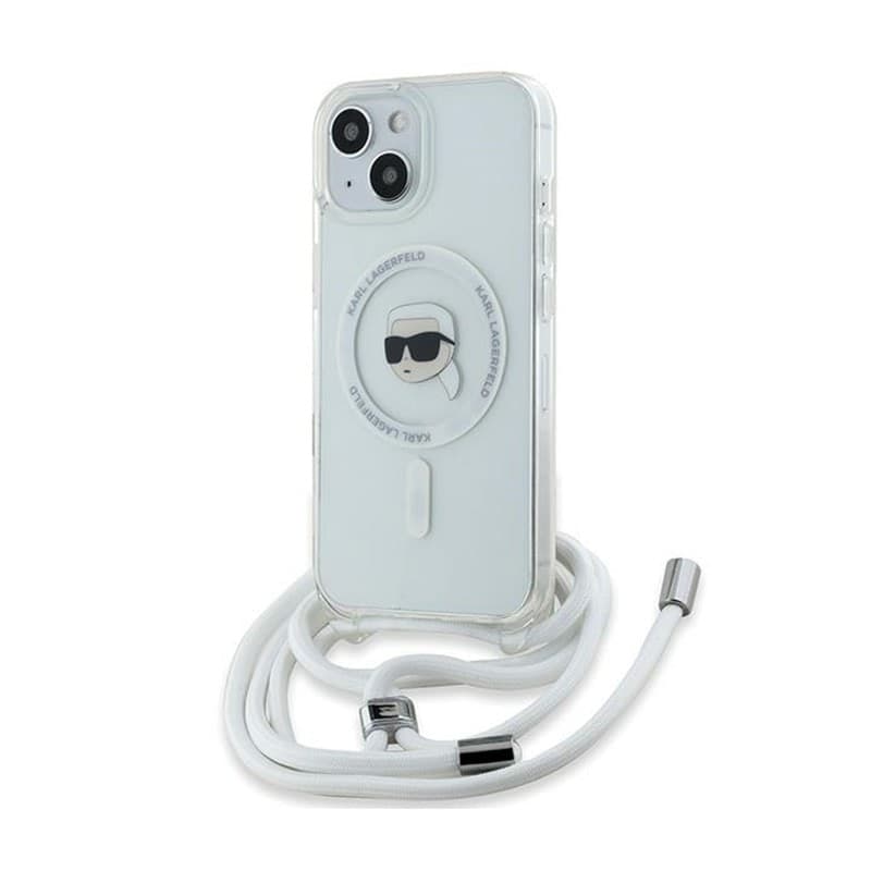 Karl Lagerfeld Crossbody IML Karl Head MagSafe - iPhone 15 / 14 / 13 Case (Transparent) - 8