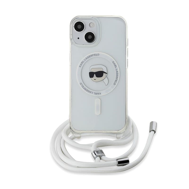 Karl Lagerfeld Crossbody IML Karl Head MagSafe - iPhone 15 / 14 / 13 Case (Transparent) - 9