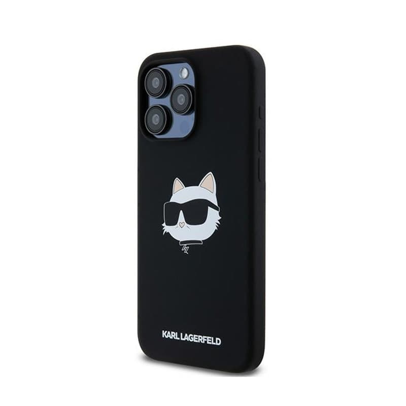 Karl Lagerfeld Silicone Choupette Head MagSafe - iPhone 15 Pro Case (Black) - 2