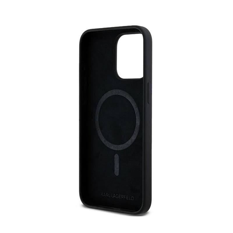 Karl Lagerfeld Silicone Choupette Head MagSafe - iPhone 15 Pro Case (Black) - 7