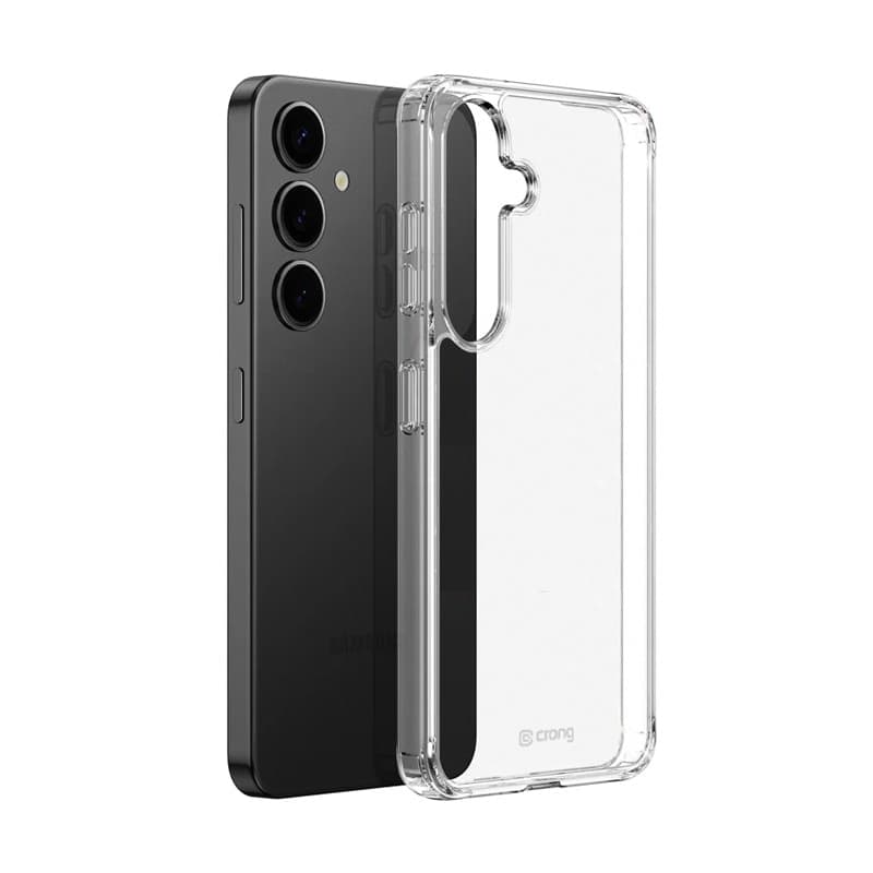 Crong Crystal Shield Cover - Custodia per Samsung Galaxy S25+ (trasparente) - 4