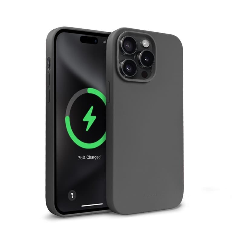 Crong Color Cover Magnetic - Custodia MagSafe per iPhone 15 Pro (Titanio) - 14