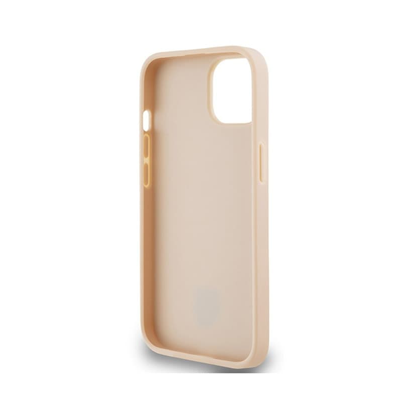 DKNY Leather Checkered Mono Pattern & Printed Stripes - Case for iPhone 14 / 15 / 13 (pink) - 7